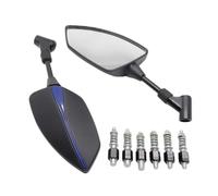 Motorcycle Rear Mirror Universal 10mm Motorcycle Rearview Left&Right Rear View Mirrors Housing Side Mirror FOR R1200GS R1200 GS R 1200 RT R1200RT