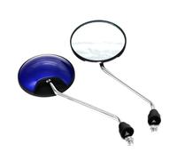Motorcycle Rear Mirror Universal Clockwise 8mm Round Motorcycle Rearview Mirrors 360 Degree Convex Moped Scooter Motorbike Side Mirror