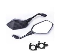 Motorcycle Rear Mirror Universal Motorcycle Rear View Mirror With 7/8'' Handlebar Mount Clamp Convex Mirrors For ATV Scooter