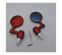 Motorcycle Rear Mirror Universal Motorcycle Side Rear View Handle Bar End 7/8" 22mm Mirrors Round Rearview Mirror