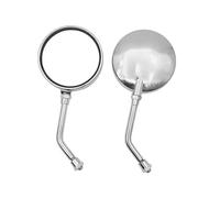 Motorcycle Rear Mirrors 8/10MM Round Retro Racer Rearview Side Mirror For Honnet CB500X 750 NC750X For African For Twin Universal(Chrome-Short Pole)
