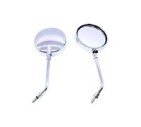 Motorcycle Rear Mirrors 8/10MM Round Retro Racer Rearview Side Mirror For Honnet CB500X 750 NC750X For African For Twin Universal(Chrome-Long Pole)