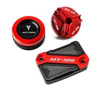 Motorcycle Rear Oil Cup Cover For MT125 MT 125 MT-125 2008-2023 Motorcycle Front & Rear Brake Fluid Reservoir Cap Cylinder Cover Guard Protector