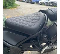 Motorcycle Rear Passenger Front Driver Pillion Seat Cover Cushion Pressure Relief Pad Fit for Rebel CMX500 CMX300 CMX 500 300 2017 2018 2019 2020 2021 2022 2023 2024 2025 (Front-Black)