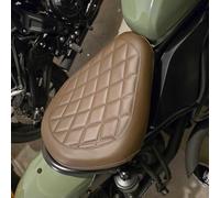 Motorcycle Rear Passenger Front Driver Pillion Seat Cover Cushion Pressure Relief Pad Fit for Rebel CMX500 CMX300 CMX 500 300 2017 2018 2019 2020 2021 2022 2023 2024 2025 (Front-Brown)