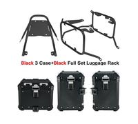 Motorcycle Rear Rack For NC750X NC750S 2021-2023 NC750 NC 750 X/S Aluminum Top Case Panniers Rack Motorcycle Luggage Suitcase Side Box Bracket Rear Luggage Shelf(BK 3 BOX BK RACK L)