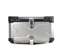Motorcycle Rear Rack Motorcycle Side Luggage Trunk Case Storage Rear Top Box Topcase Aluminum Accessories For CFMOTO 800MT CF MOTO 800 MT For Explorer Rear Luggage(100L Topcase Silver)