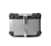Motorcycle Rear Rack Motorcycle Trunk Top Box Side Luggage Case Pannier Frame Rear Helmet Topcase Support For BMW F850GS F750GS 2018-2023 Rear Luggage(45L Topcase Silver)