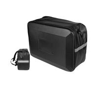 Motorcycle Rear Seat Bag - Backseat Storage Pack | Reflective Pvc Carrier | Weather Resistant Riding Cargo Organizer System Module, Scratch Proof Rack Mounted Utility Pouch Design With Phone Holding