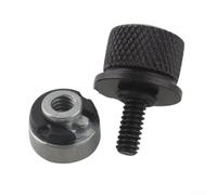 Motorcycle Rear Seat Bolt Kit with Knurled Thumb Screw for | for Quick Release, 1/4-20 Thread Aluminum Mounting Hardware Compatible with Iron 883 for Forty Eight and for touring Street