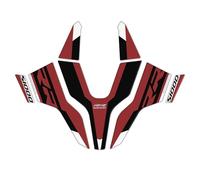 Motorcycle Rear Seat Fairing Paint Protection 3D Gel Protector Decal Kit Black And Red Color Scheme For BMW S1000RR 2023 2024