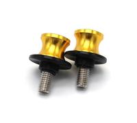 Motorcycle Rear Stand Swing Arm Spool For Suzuki GSX-R GSXR 600 750 1000 K1 K2 K3 K4 K5 K6 K7 K8 K9 K11 M8 Motorcycle Accessories Swingarm Spools Slider Stand Screws(8mm yellow)