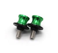 Motorcycle Rear Stand Swing Arm Spool For Suzuki GSX-R GSXR 600 750 1000 K1 K2 K3 K4 K5 K6 K7 K8 K9 K11 M8 Motorcycle Accessories Swingarm Spools Slider Stand Screws(8mm green)
