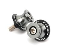 Motorcycle Rear Stand Swing Arm Spool For V-Strom V Strom 250 650 1050 DL650 DL1000 DL CNC 8MM Motorcycle Accessories Swingarm Spools Slider Stand Screws Bolts(Titanium)