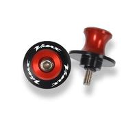 Motorcycle Rear Stand Swing Arm Spool For VMAX1700 1200 530 500z Mt10 2016 2017 2018 CNC M8 M10 Motorcycle Accessories Swingarm Spool Rear Stand Screws Sliders(Red)