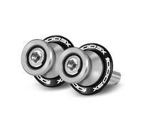 Motorcycle Rear Stand Swing Arm Spool For Z1000/R Z1000SX VERSYS1000 NINJA1000 NINJA1000SX Motorcycle Swingarm Spools Slider 8MM Rear Stand Screws Protector(1000SX Silver)
