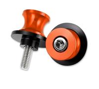 Motorcycle Rear Stand Swing Arm Spool For ZONTES G1-125 ZT125 Z2 ZT125-U U1 125-G1X U125 8mm Motorcycle Access CNC Aluminum Swingarm Spools Slider Rear Stand Screws(No logo orange)