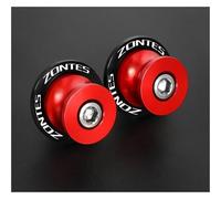 Motorcycle Rear Stand Swing Arm Spool For ZONTES G1-125 ZT125 Z2 ZT125-U U1 125-G1X U125 8mm Motorcycle Access CNC Aluminum Swingarm Spools Slider Rear Stand Screws(With logo red)