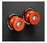 Motorcycle Rear Stand Swing Arm Spool For ZONTES G1-125 ZT125 Z2 ZT125-U U1 125-G1X U125 8mm Motorcycle Access CNC Aluminum Swingarm Spools Slider Rear Stand Screws(With logo orange)