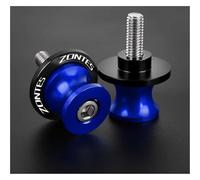 Motorcycle Rear Stand Swing Arm Spool For ZONTES G1-125 ZT125 Z2 ZT125-U U1 125-G1X U125 8mm Motorcycle Access CNC Aluminum Swingarm Spools Slider Rear Stand Screws(With logo blue)