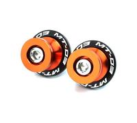 Motorcycle Rear Stand Swing Arm Spool Sliders For MT03 Mt09 Mt10 CNC Swingarm Spool Slider Stand Screws 6MM Bolt Motorcycle Accessories(Orange MT03)