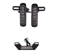 Motorcycle rear stop Light Dual License Plate Tail Brake Light Burst Flash Stop Lamp Rear Turn Signal Number Auxiliary assembly parts Accessories