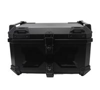 Motorcycle Rear Storage Box Robust Shockproof Luggage Top Case Fit for Benelli Scooter Riders AB (Black)