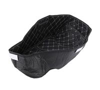 Motorcycle Rear Trunk Cargo Liner Protector PU Leather Seat Bucket Storage Box Pad Replacement Compatible with Giorno 125 2025 Black Stitch (Beige Stitch)