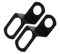 Motorcycle Rear Turn Signal Light Mount Bracket for Frame Fixing 2pcs | Black Iron Build, Vibration Resistance, Many Brand Model Fit, Maintenance Repair Replacement Use