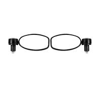 Motorcycle Rear View Handlebar Mount Adjustable Angle Rearview Side Retroreflector for Motorbike Electrocar Clear Undistorted Image Wide ABS Case Aluminium Alloy High-Impact Frame Easy Installation No