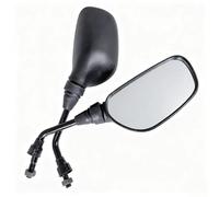 Motorcycle Rear View Mirror 10mm Motorcycle Mirror Side Multi Angle Adjustment Black Frosted Electric Scooter General Purpose Bar End Mirrors