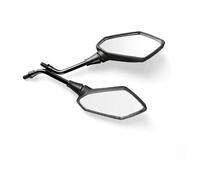 Motorcycle Rear View Mirror 2Pcs/Pair Motorcycle Rearview Mirror Scooter E-Bike Rear View Mirrors Back Side Convex Mirror 8mm 10mm Carbon Fiber Universial(8mm)