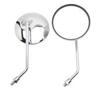 Motorcycle Rear View Mirror 3.94 Inches/10mm Round Universal Motorcycle Rearview Mirror Compatible With For Suzuki For Most Motorcycles