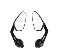 Motorcycle Rear View Mirror 7 8'' 22mm Bar End Side Rear View Mirror Motorcycle Chopper ATV Aluminum Bar End Mirrors(White lens)
