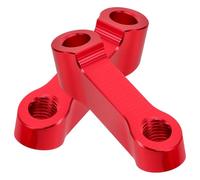 Motorcycle Rear View Mirror Extension Bracket Red 2pcs Aluminum Alloy | Easy Install Upgrade, Safer Lane Changes, for Motorcyclists in City Traffic and Commuting Rides