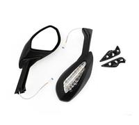 Motorcycle Rear View Mirror For Ducati 1299 For Panigale S 2015-2018 For 959 For Panigale 2015-2020 Motorcycle Black Mirrors Set With Turn Signals Motorcycle Handlebar End Mirrors