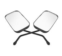 Motorcycle Rear View Mirror for Scooter Riders, Black Glass | Reflections, Easy Installation, Reduces Blind Spots, Urban Traffic Riding, Motorcycle Commuting