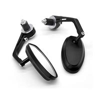 Motorcycle Rear View Mirror Handlebar Bar End Rearview Mirrors CNC Aluminum Side 7/8'' 22mm For Kawasaki ZG1000 ZRX1100 ZRX1200 ZX11 ZX1100 ZX7R ZX9(Silver)