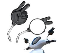 Motorcycle Rear View Mirror | Rear View Side Mirror | Left and Right Anti-Glare High Definition Scissor Gesture Design Riding Accessories for Dirt Street Bike Cycling Scooter Outdoor