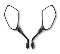 Motorcycle Rear View Mirror With 10mm Bolt Handle Bar Mount Clamp For Suzuki