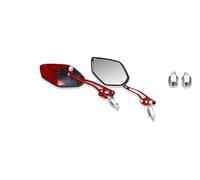 Motorcycle Rear View Mirrors 1Pair Universal Motocycle Rear View Adjustable Side Mirrors For Handlebars Aluminum Pattern With 8mm/10mm Screws