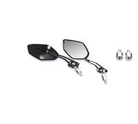 Motorcycle Rear View Mirrors 1Pair Universal Motocycle Rear View Adjustable Side Mirrors For Handlebars Aluminum Pattern With 8mm/10mm Screws