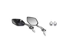 Motorcycle Rear View Mirrors 1Pair Universal Motocycle Rear View Adjustable Side Mirrors For Handlebars Aluminum Pattern With 8mm/10mm Screws