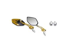 Motorcycle Rear View Mirrors 1Pair Universal Motocycle Rear View Adjustable Side Mirrors For Handlebars Aluminum Pattern With 8mm/10mm Screws
