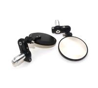 Motorcycle Rear View Mirrors 2PCS /SET 22mm Universal Motorcycle Mirror Aluminum Black Handle Bar End Rearview Side Mirrors Motor Accessories