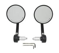 Motorcycle Rear View Mirrors 360 Degree Rotatable Universal ABS Metal Glass Handlebar Side Mirrors for Motorbike Street Bike Sport Bike 22mm 2pcs
