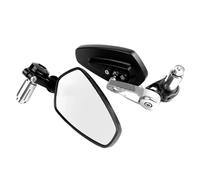 Motorcycle Rear View Mirrors 7/8" 22 Mm Motorcycle Rearview Mirrors Universal Bar End Handlebar Mirror Rear View Mirror Accessories Handlebar Mirrors(Silver)