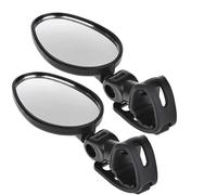 Motorcycle Rear View Mirrors Bicycle Auxiliary Rearview Mirror Adjustable Rotate WideAngle Convex Mirror Handlebar Mount Cycling Rear View Mirrors for 2pcs/set