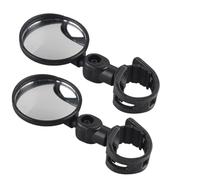 Motorcycle Rear View Mirrors Bicycle Auxiliary Rearview Mirror Adjustable Rotate WideAngle Convex Mirror Handlebar Mount Cycling Rear View Mirrors for 2pcs/set