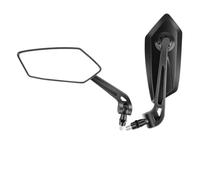 Motorcycle Rear View Mirrors Bike Handlebar Rearview Mirror Rotatable And Adjustable Wide Angle HD Safe Glass Rear View Shockproof Side Flat Mirror